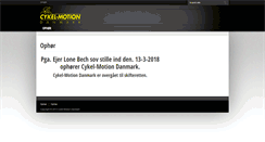 Desktop Screenshot of cykelmotion.dk