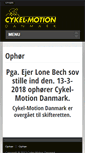 Mobile Screenshot of cykelmotion.dk