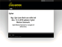 Tablet Screenshot of cykelmotion.dk